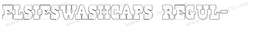 elsieswashcaps regul字体转换